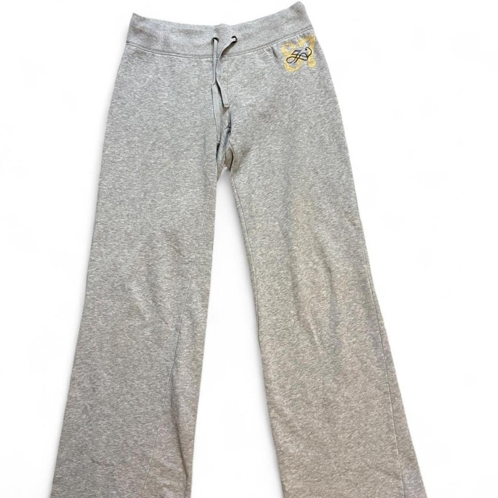 Vintage Y2K Aeropostale Gray Low Rise Wide Leg Sweatpants